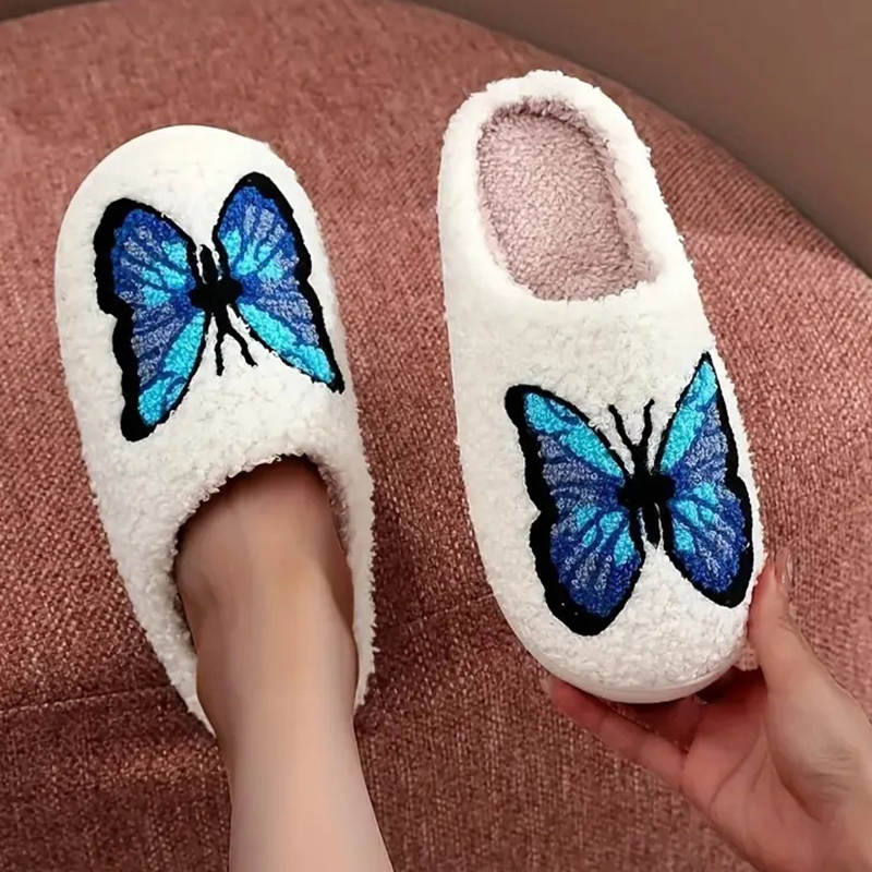 Embroidery Yes - Chinelos de Algodão Fluffy Unissex SHAJI