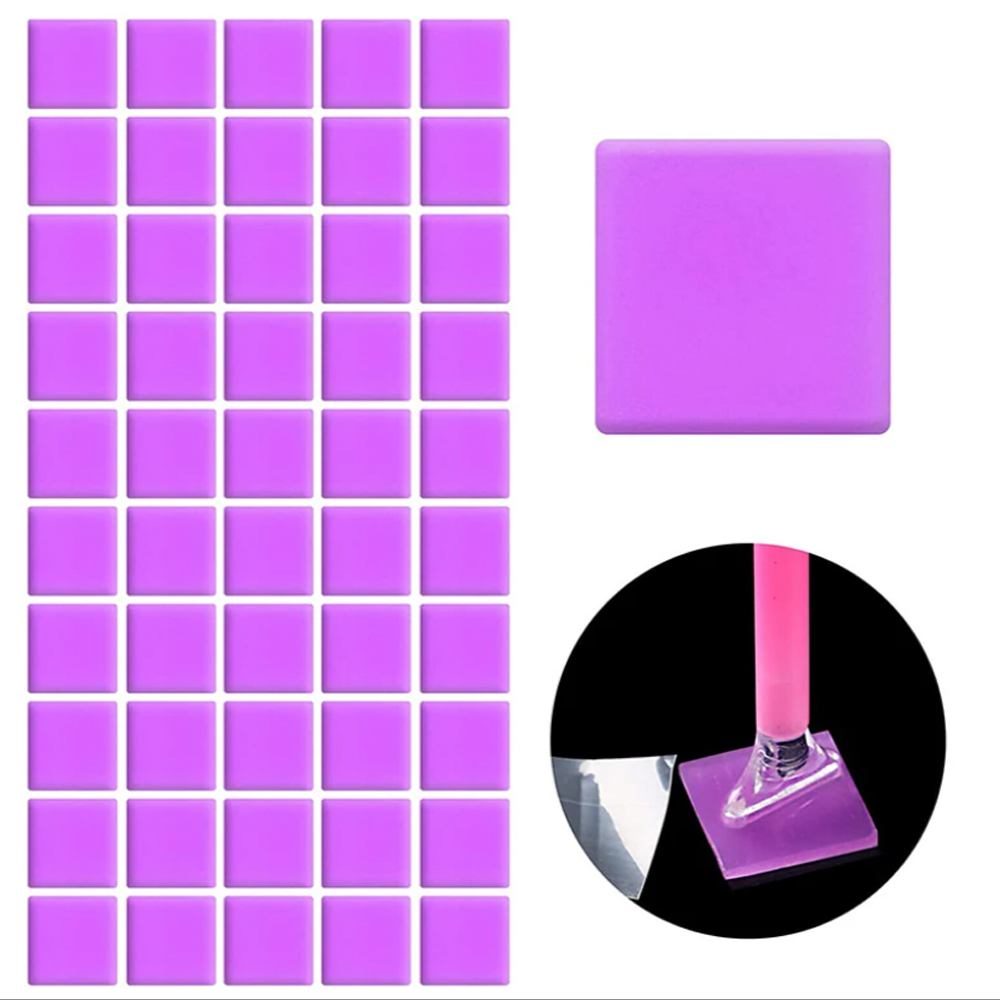 Embroidery Paper - 2x2cm diy pintura diamante cera roxa