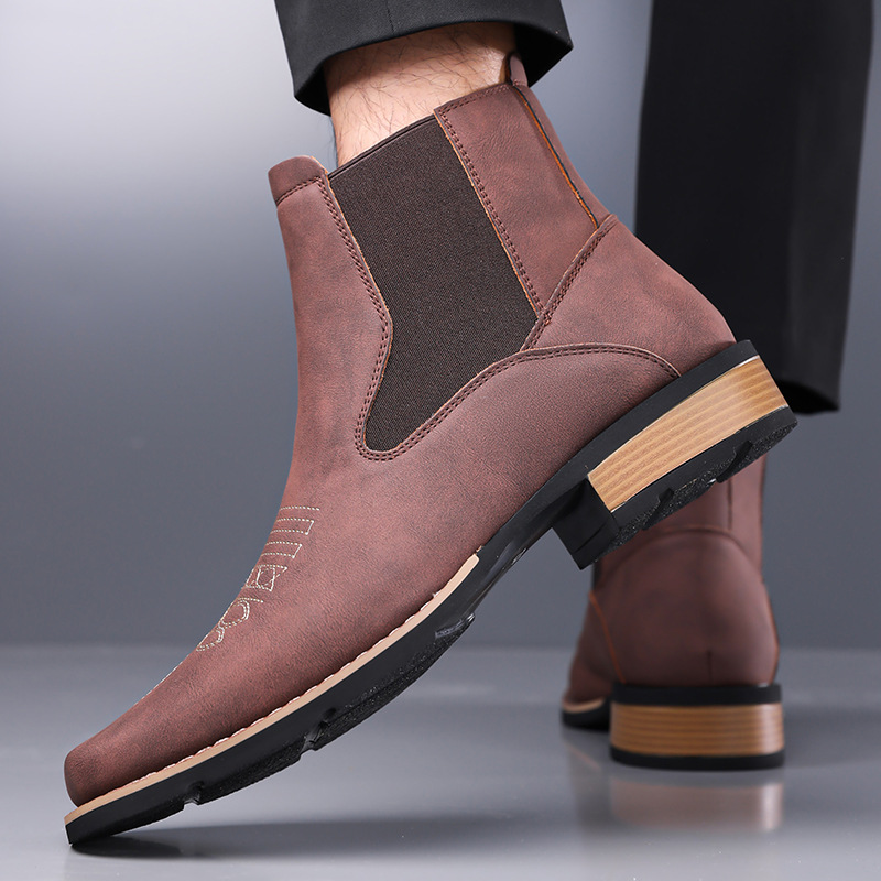 Embroidery Yes - Botas Chelsea Masculinas de Alta Qualidade,