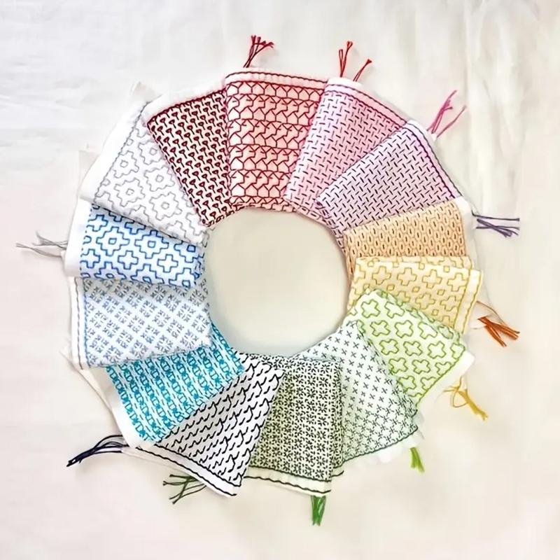 Embroidery Thread - 9/32 pçs linha e agulhas denim