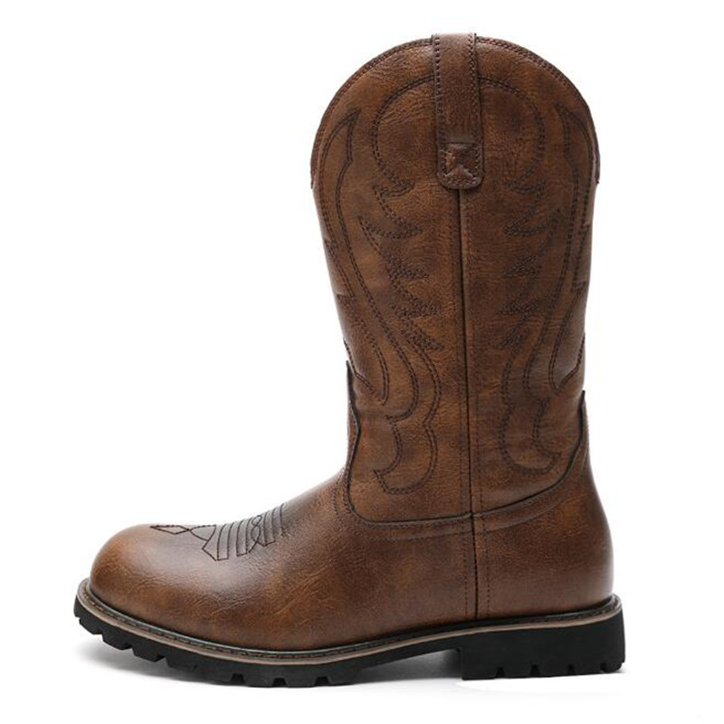 Botas de cowboy masculinas gót - Embroidery Yes avaliação e preço