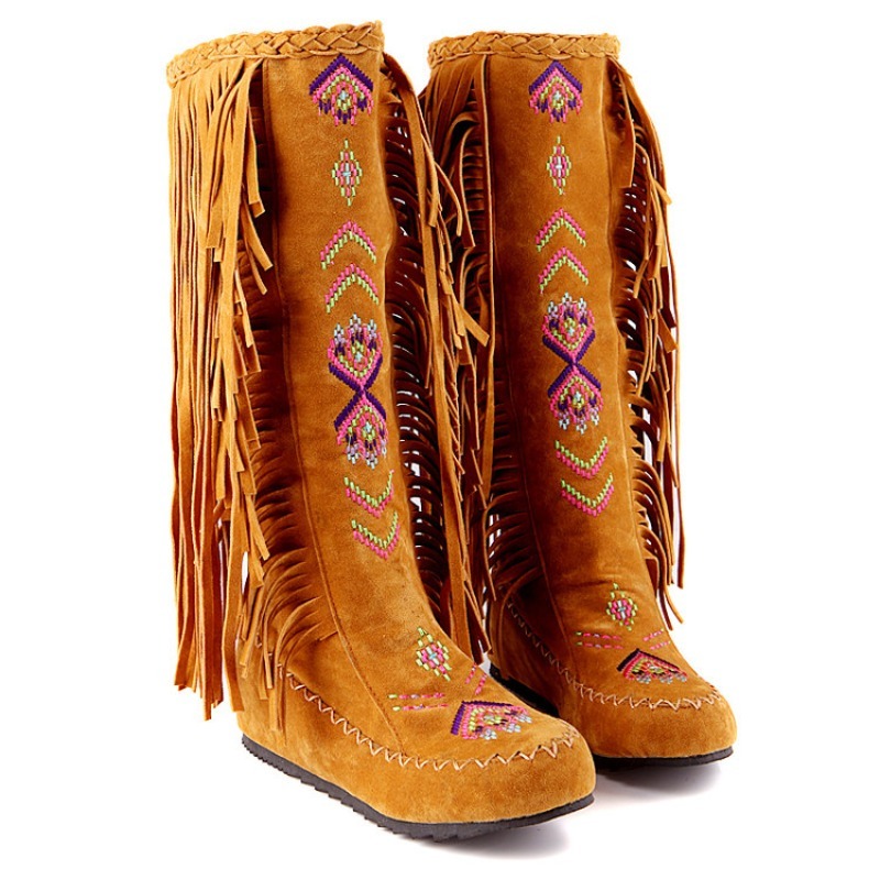 Botas Femininas de Cano Longo  - Embroidery Yes avaliação e preço