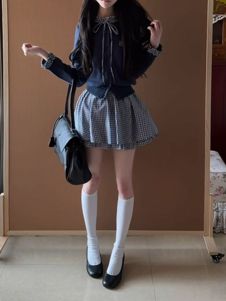 Conjunto Feminino de 2 Peças E - Embroidery Cardigan avaliação e preço