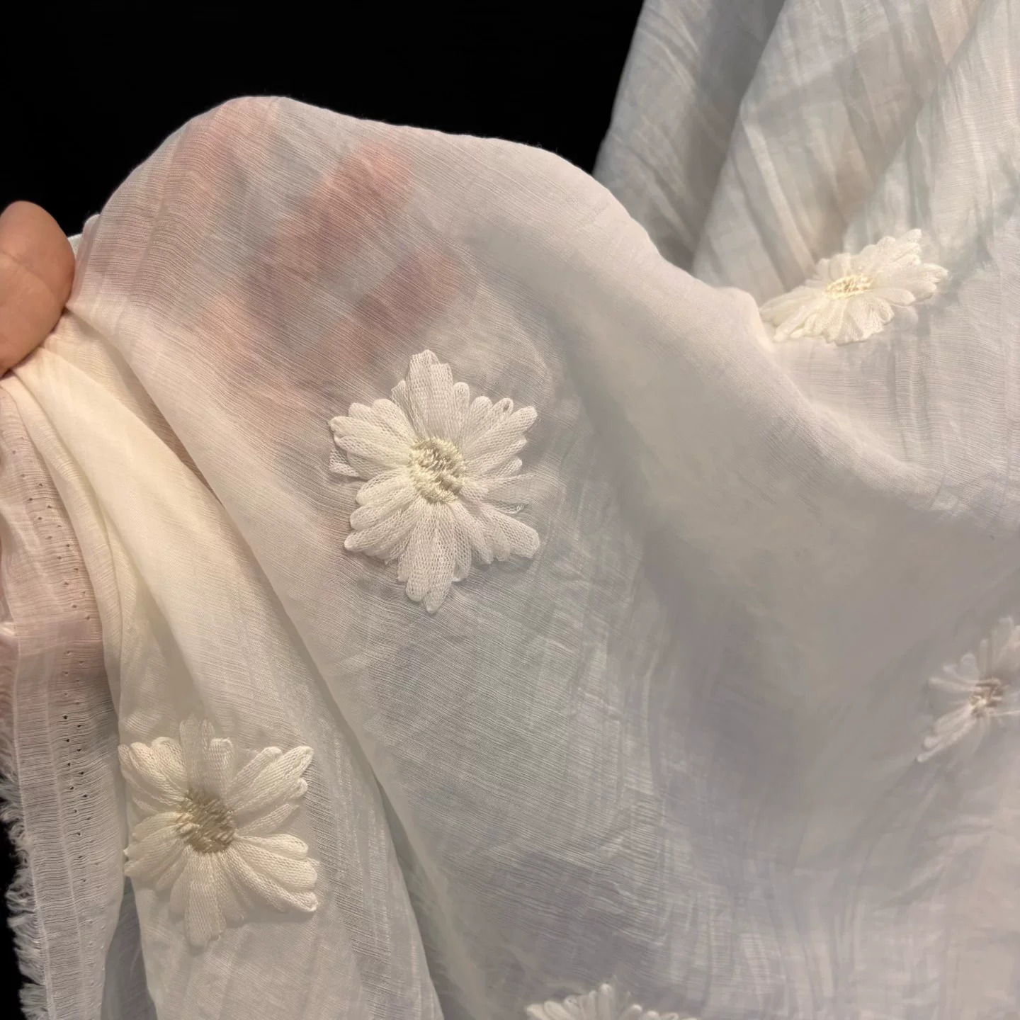 Tecido de chiffon microplissad - Embroidery Yarns avaliação e preço