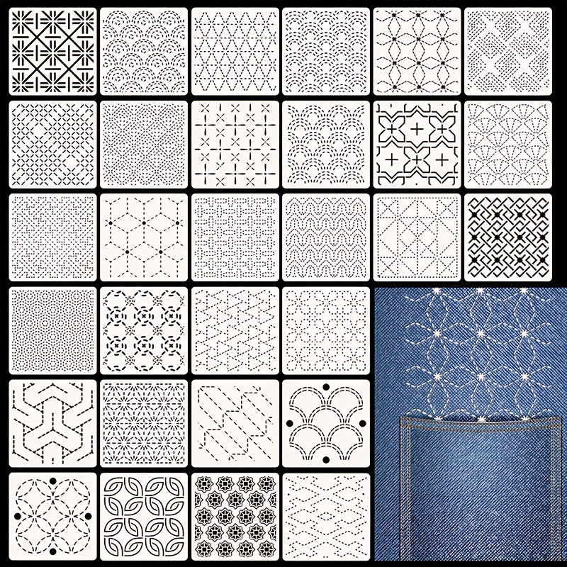 30 peças modelos de bordado di - Embroidery Yarns avaliação e preço