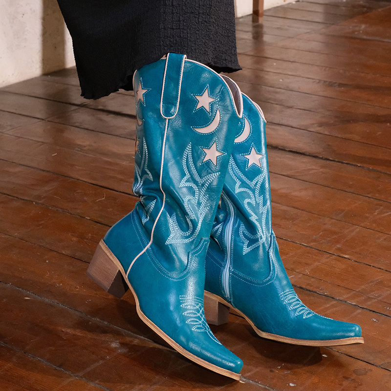 Onlymaker Botas femininas bord - Embroidery Yes avaliação e preço