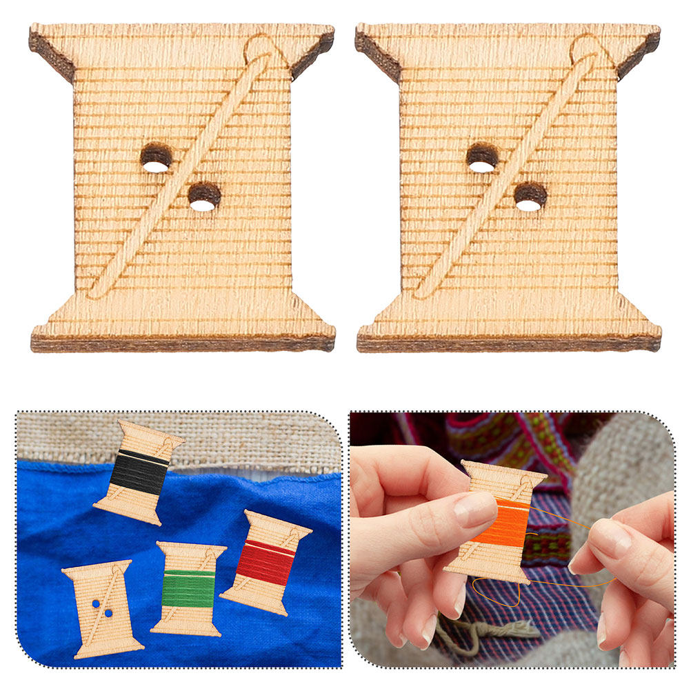100 Peças de Placas de Madeira - Embroidery Thread avaliação e preço