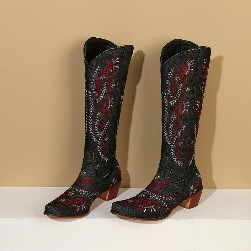 Azul denim ocidental cowgirl j - Embroidery Yes avaliação e preço